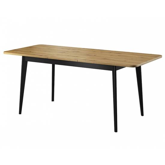 ALTA Tisch Esstisch 80x140 auziehbar, Eiche Aristan robust Qualität
